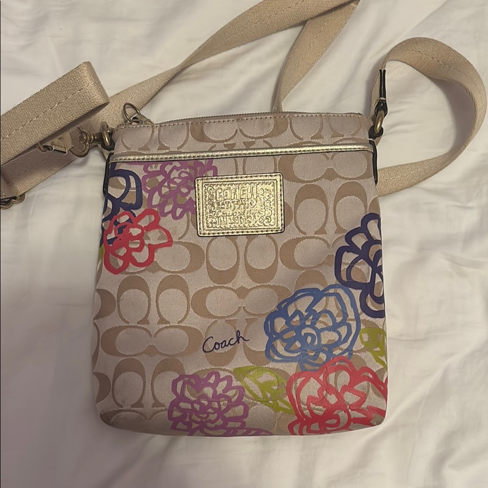 Coach Floral Crossbody Bag - Multicolor